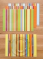 Preview: 4 Tischsets Platzsets abwaschbar Stripes sortiert von ARTIPICS - Kunststoff 42x30 cm